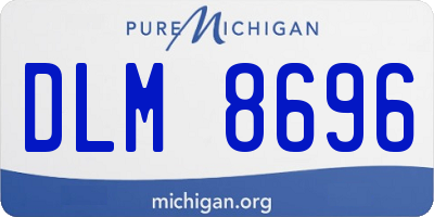 MI license plate DLM8696