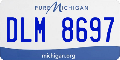 MI license plate DLM8697