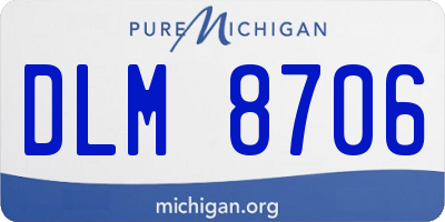 MI license plate DLM8706