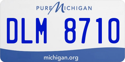 MI license plate DLM8710