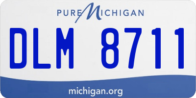 MI license plate DLM8711