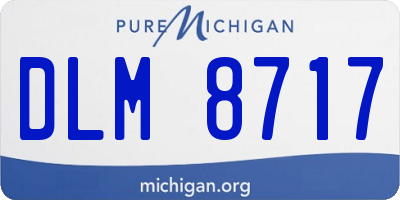 MI license plate DLM8717