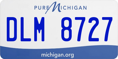 MI license plate DLM8727