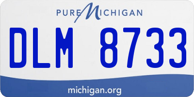 MI license plate DLM8733