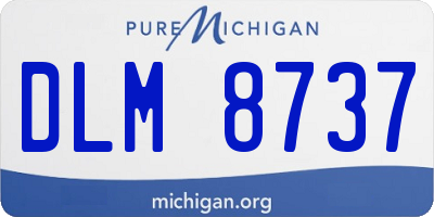 MI license plate DLM8737
