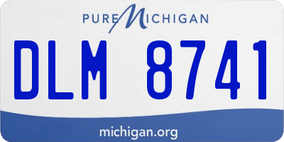MI license plate DLM8741