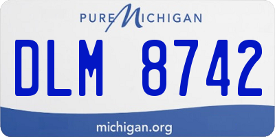 MI license plate DLM8742