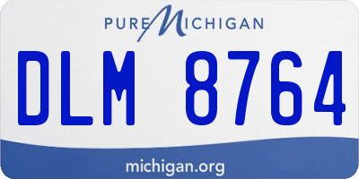 MI license plate DLM8764