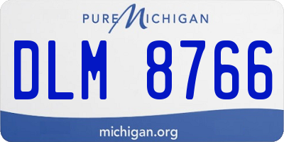 MI license plate DLM8766