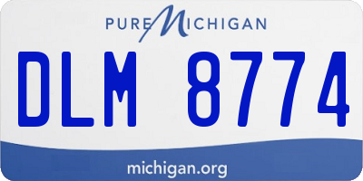 MI license plate DLM8774