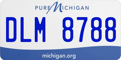 MI license plate DLM8788