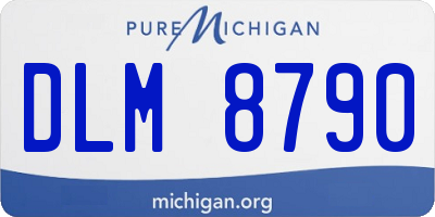 MI license plate DLM8790