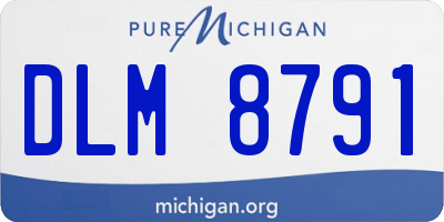 MI license plate DLM8791
