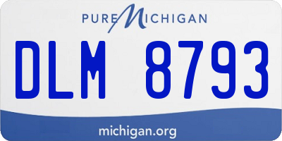 MI license plate DLM8793