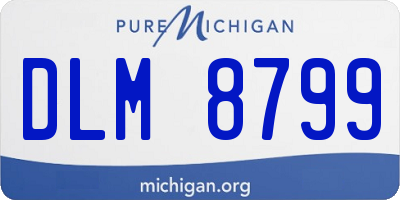 MI license plate DLM8799
