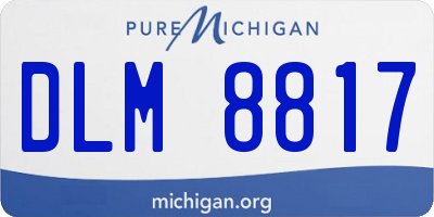 MI license plate DLM8817