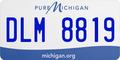 MI license plate DLM8819