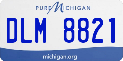 MI license plate DLM8821
