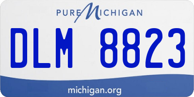 MI license plate DLM8823