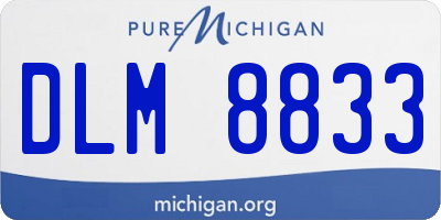 MI license plate DLM8833