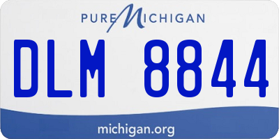 MI license plate DLM8844