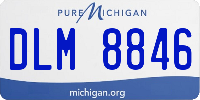 MI license plate DLM8846