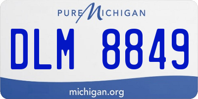 MI license plate DLM8849