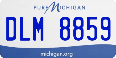 MI license plate DLM8859