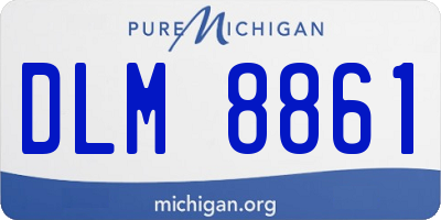 MI license plate DLM8861