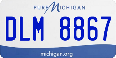 MI license plate DLM8867
