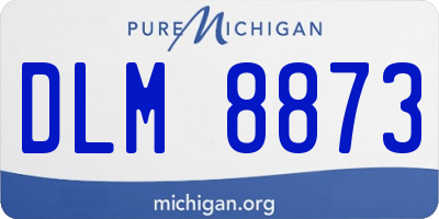 MI license plate DLM8873