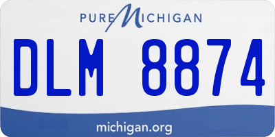 MI license plate DLM8874