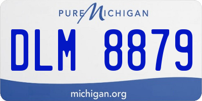 MI license plate DLM8879