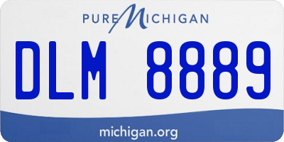 MI license plate DLM8889