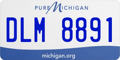 MI license plate DLM8891