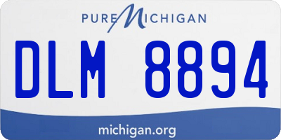 MI license plate DLM8894