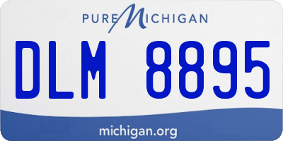 MI license plate DLM8895