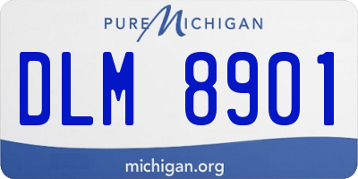 MI license plate DLM8901