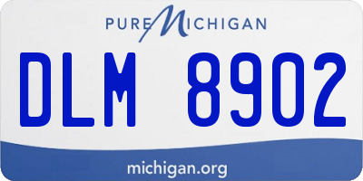 MI license plate DLM8902