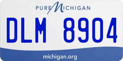 MI license plate DLM8904