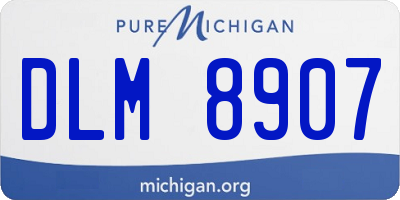 MI license plate DLM8907