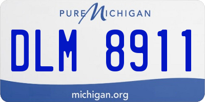 MI license plate DLM8911