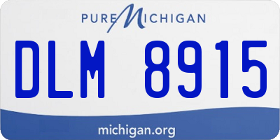 MI license plate DLM8915