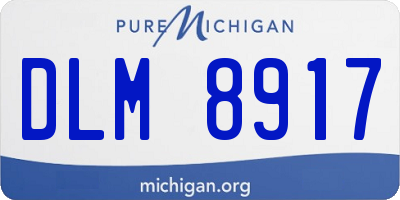 MI license plate DLM8917