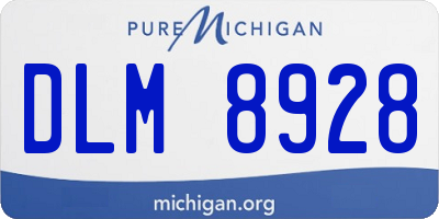 MI license plate DLM8928