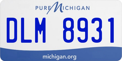 MI license plate DLM8931