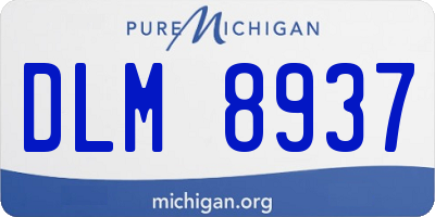 MI license plate DLM8937