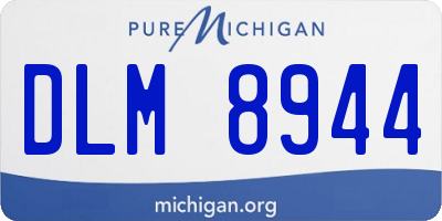 MI license plate DLM8944