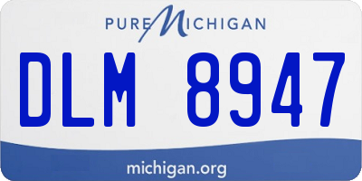 MI license plate DLM8947