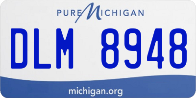 MI license plate DLM8948